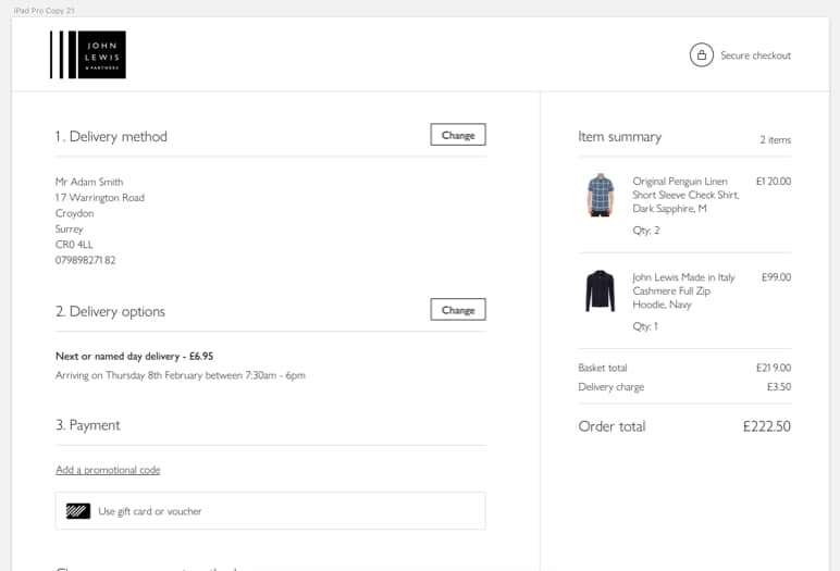 Design from the wireframe