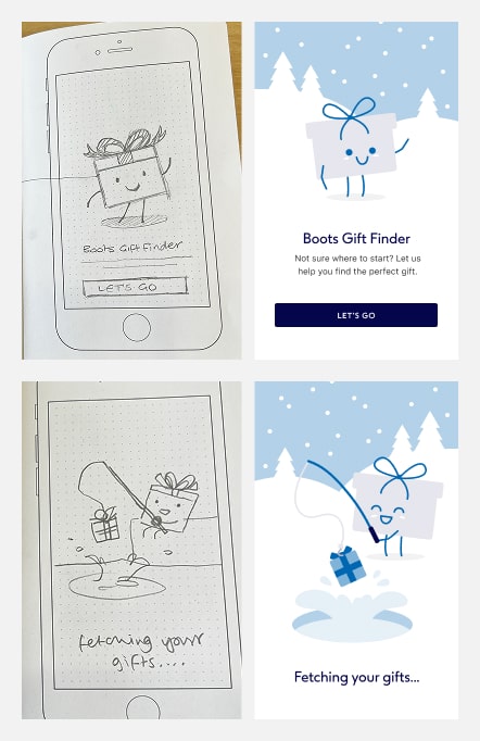 illustrations brought to life for screen use